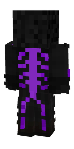 Black skin: body, back render