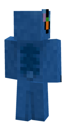 Blue skin: body, back render