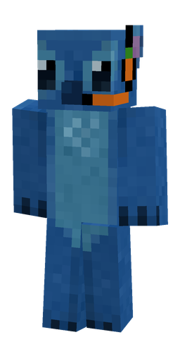 Blue skin: body, front render