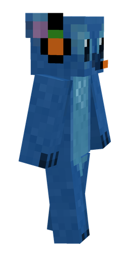 Blue skin: body, right side render