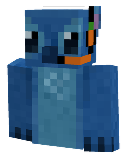 Blue skin: bust render