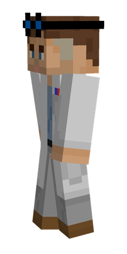 Brown skin: body, left side render