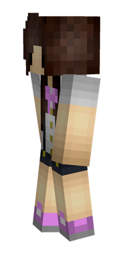 Brown skin: body, left side render