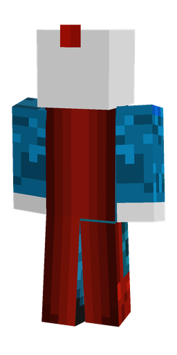 Blue skin: body, back render