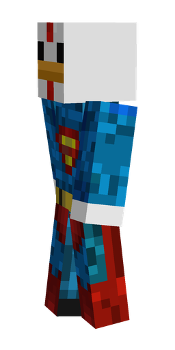 Blue skin: body, left side render