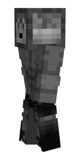 Black skin: body, left side render
