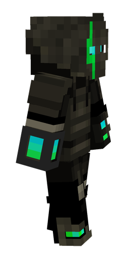 Black skin: body, right side render