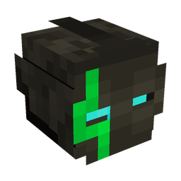 Black skin: head render