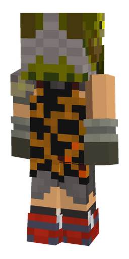 Black skin: body, back render