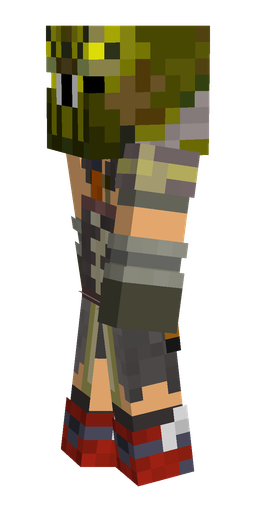Black skin: body, left side render