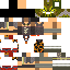 Black skin: raw texture render
