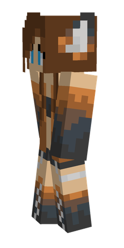 Black skin: body, left side render