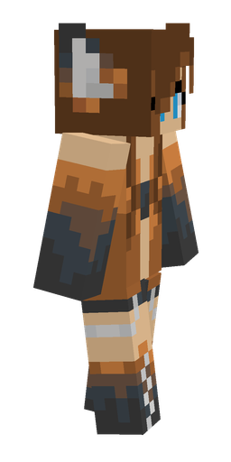 Black skin: body, right side render