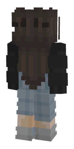 Black skin: body, back render