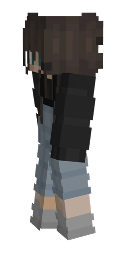Black skin: body, left side render