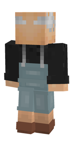 Black skin: body, back render