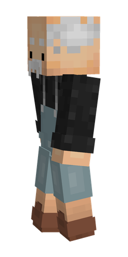 Black skin: body, left side render