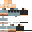 Black skin: raw texture render