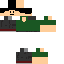 Black skin: raw texture render