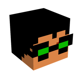 Black skin: head render