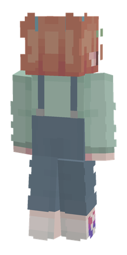 Blue skin: body, back render