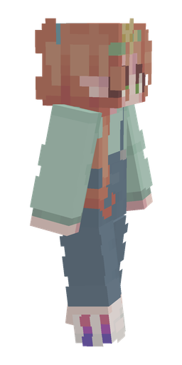 Blue skin: body, right side render