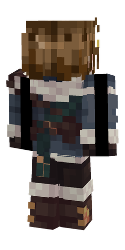 Brown skin: body, back render