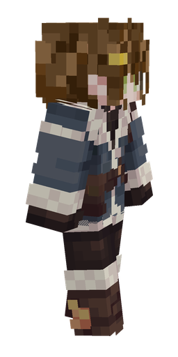 Brown skin: body, right side render