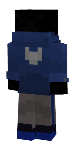 Black skin: body, back render