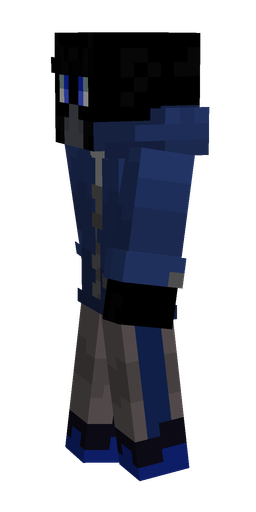Black skin: body, left side render