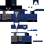 Black skin: raw texture render