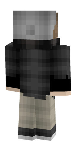 Black skin: body, back render