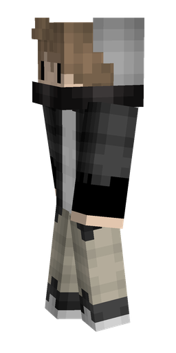 Black skin: body, left side render