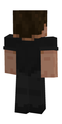 Black skin: body, back render