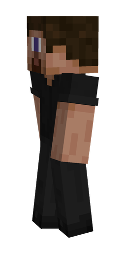 Black skin: body, left side render