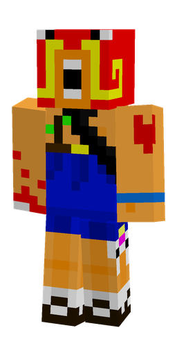 Blue skin: body, front render