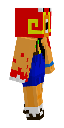 Blue skin: body, right side render