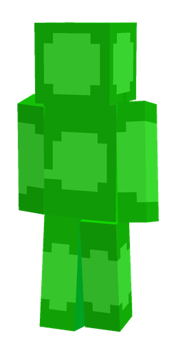Green skin: body, back render