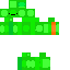Green skin: raw texture render