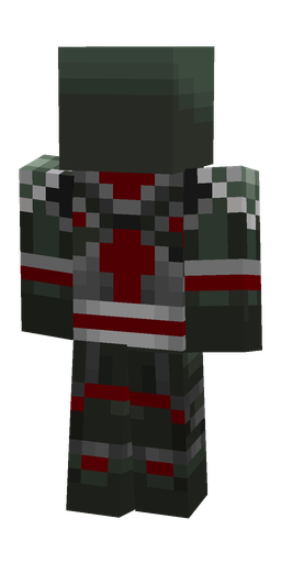 Black skin: body, back render