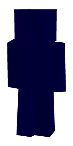 Blue skin: body, back render