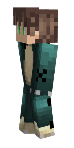 Blue skin: body, left side render
