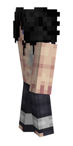 Black skin: body, left side render
