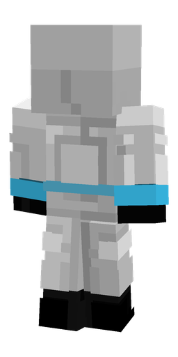 Black skin: body, back render