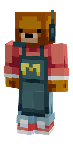 Blue skin: body, front render