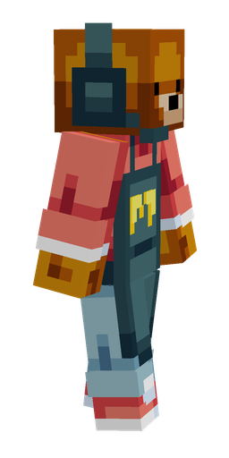 Blue skin: body, right side render