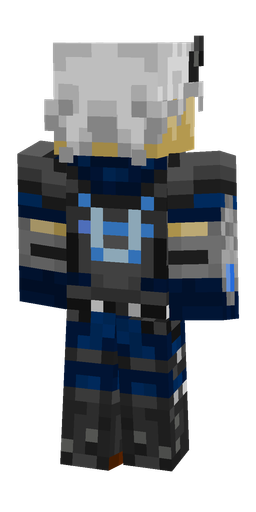 Black skin: body, back render