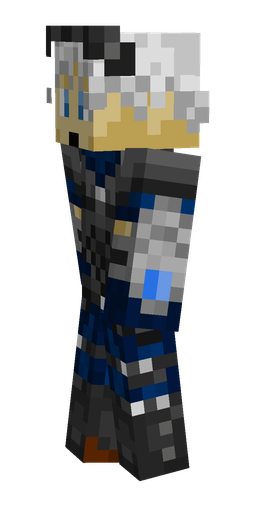 Black skin: body, left side render
