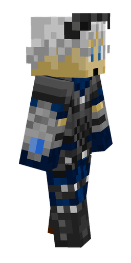 Black skin: body, right side render