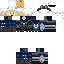Black skin: raw texture render